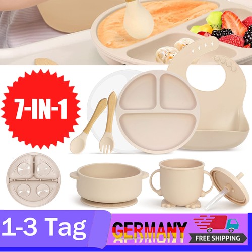 7pcs silikon babygeschirr - 7pcs,