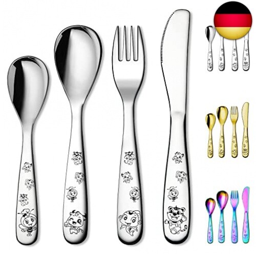 Kinderbesteck teiliges - kinderbesteck, 4-teiliges