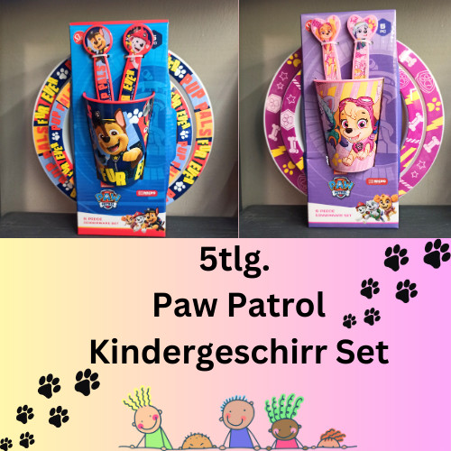 Paw patrol kindergeschirr set - paw,