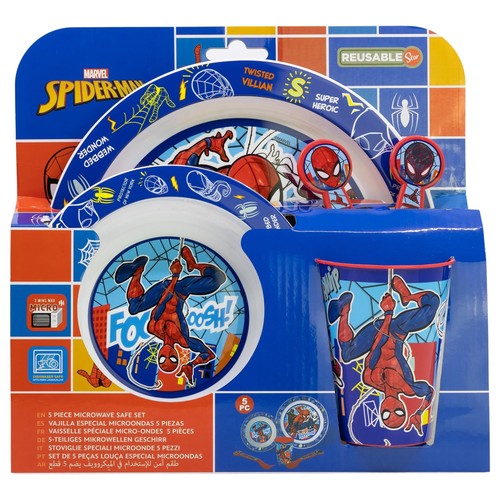 Kindergeschirr set spider man - set,